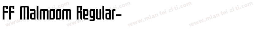 FF Malmoom Regular字体转换